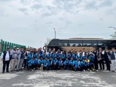 KONI Dumai Lepas Tim Persemai Kota Dumai Menuju Putaran Nasional Soeratin U-13 di Yogyakarta